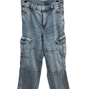 H&M Blue Cargo Jeans
